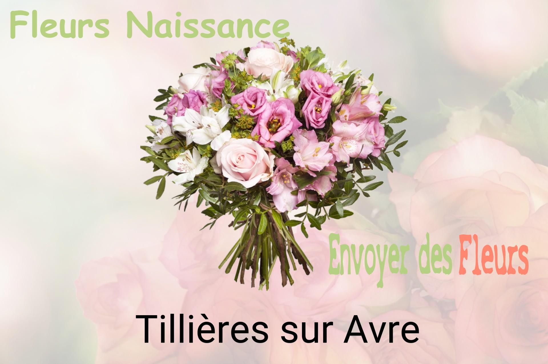 Bouquet de fleurs de naissance livré à Tillières-sur-Avre